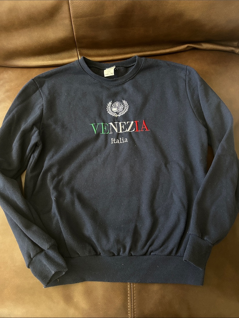 Venezia Italia Navy Crewneck Sweatshirt